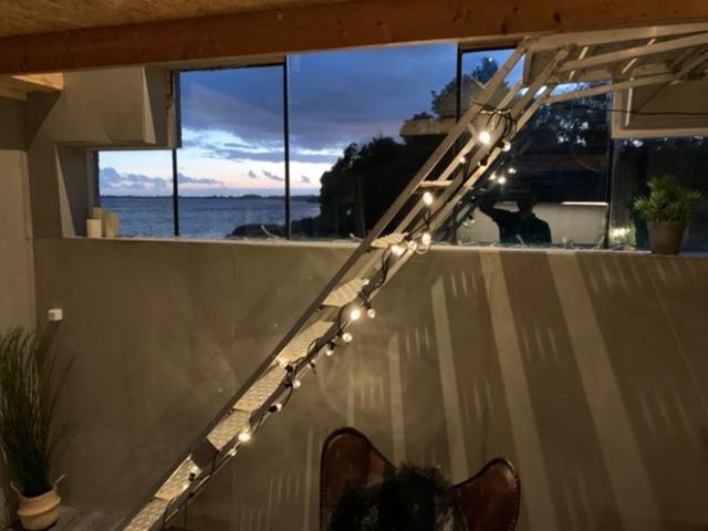 Skyview fra hytte i første række til Fjord. Hotell Holbæk Eksteriør bilde